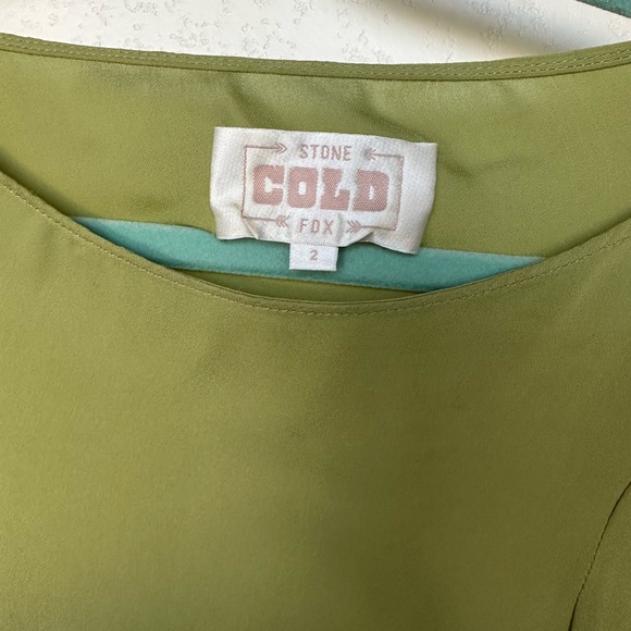 Stone Cold Fox Green long sleeve mini dress - Picture 3 of 5